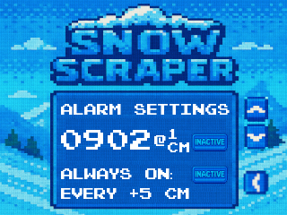 Avalanche conditions screen